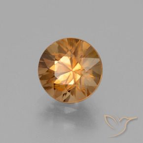 1.97 ct Orange Zircon Stone, Natural Zircon in Diamond-Cut Shape for Sale