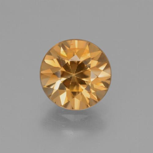 Naranja dorado Circón Gema - 2ct Corte Diamante (ID: 431982)