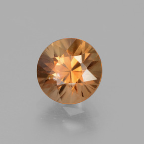 1.96 ct Orange Zircon Stone, Natural Zircon in Diamond-Cut Shape for Sale