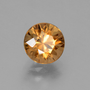 1.99 ct Orange Zircon Stone, Natural Zircon in Diamond-Cut Shape for Sale