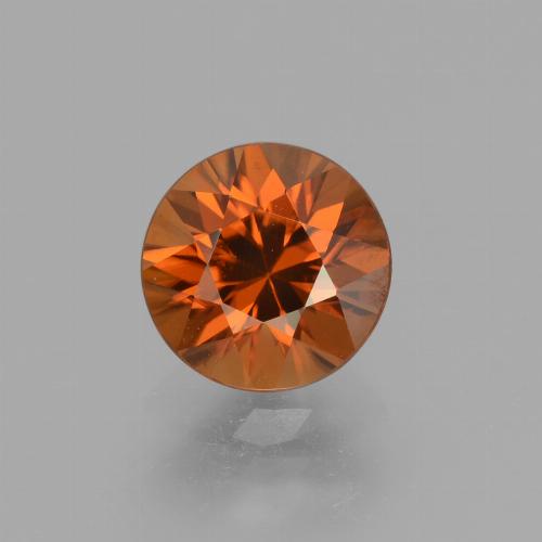 Naranja oscuro Circón Gema - 2.1ct Corte Diamante (ID: 432067)
