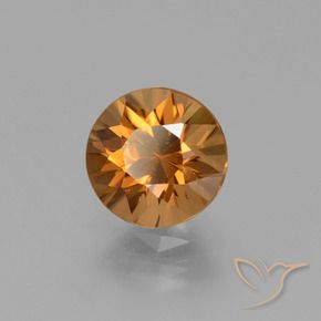1.91 ct Orange Zircon Stone, Natural Zircon in Diamond-Cut Shape for Sale