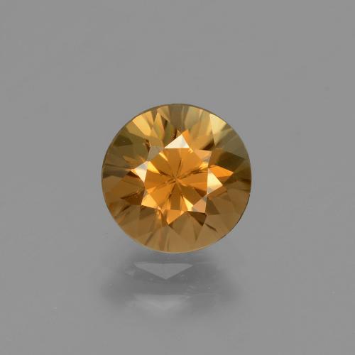 Golden-Brown Zircon Gem - 1.6ct Diamond-Cut (ID: 434334)
