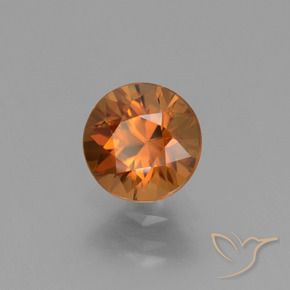 1.66 ct Orange Zircon Stone, Natural Zircon in Diamond-Cut Shape for Sale