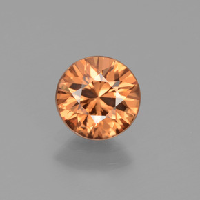1.48 ct Orange Zircon Gemstone, Zircon Gem in Diamond-Cut Shape for Sale.