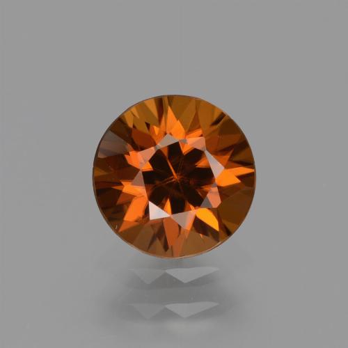 tieforange Zirkon Edelstein - 1.5ct Diamanten-Schliff (ID: 434591)