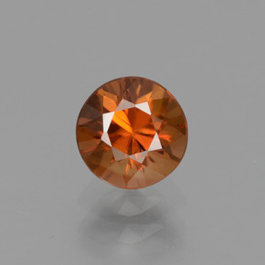1.26 ct Orange Zircon Gemstone, Zircon Gem in Diamond-Cut Shape for Sale.