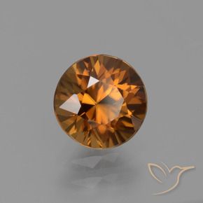 1.60 ct Orange Zircon Stone, Natural Zircon in Diamond-Cut Shape for Sale