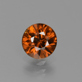 1.16 ct Orange Zircon Gemstone, Zircon Gem in Diamond-Cut Shape for Sale.