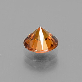 Zircon Gemstone in 7.7 mm Size for Sale, Zircon Stone in Orange Color
