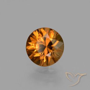 1.46 ct Orange Zircon Stone, Natural Zircon in Diamond-Cut Shape for Sale