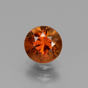 Arancione scuro Zircone Gem - 1.8ct Taglio brillante (ID: 437064)
