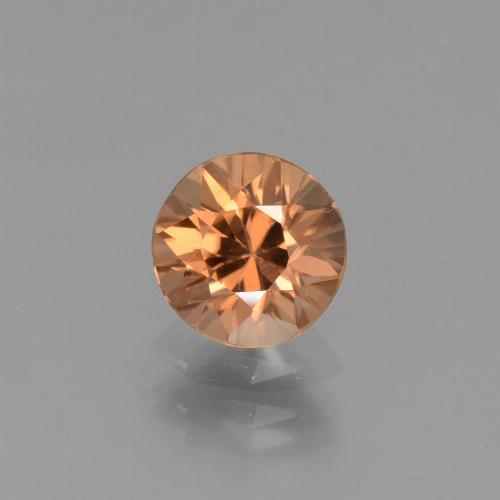 Reddish Orange Zircon Gem - 1.3ct Diamond-Cut (ID: 437069)