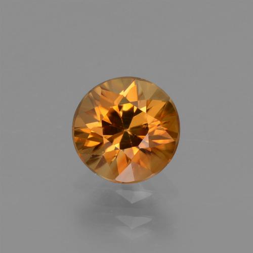 Naranja oscuro Circón Gema - 1.2ct Corte Diamante (ID: 437245)