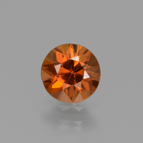Amber Orange Циркон Камень - 1.1ct Бриллиантовая Огранка (ID: 437251)