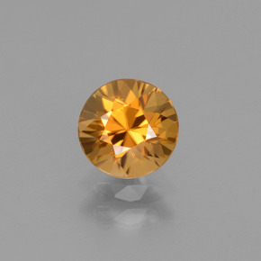gold-braun Zirkon Edelstein - 1.3ct Diamanten-Schliff (ID: 437497)