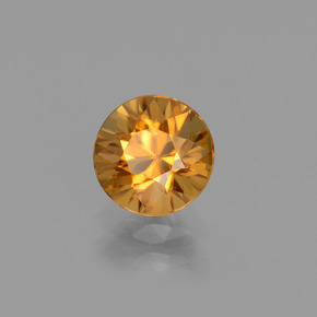 1.30 ct Golden Zircon Stone, Natural Zircon in Diamond-Cut Shape for Sale