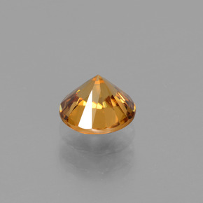 Zircon Gemstone in 6 mm (calibrated) Size for Sale, Zircon Stone in Golden-Brown Color