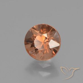 1.60 ct Orange Zircon Stone, Natural Zircon in Diamond-Cut Shape for Sale