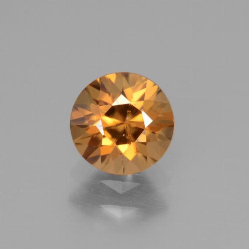 Deep Orange Zircon Gem - 1.2ct Diamond-Cut (ID: 438597)