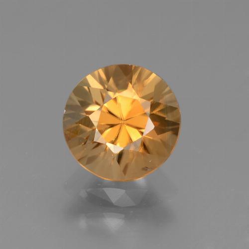 Orange Zircon 1.8ct Round from Cambodia Gemstone