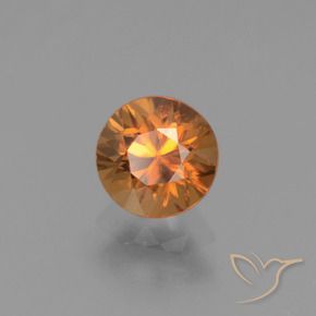 1.12 ct Orange Zircon Stone, Natural Zircon in Diamond-Cut Shape for Sale