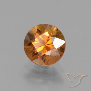 1.63 ct Orange Zircon Stone, Natural Zircon in Diamond-Cut Shape for Sale