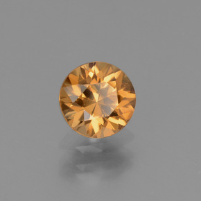 1.26 ct Gold Zircon Stone, Natural Zircon in Diamond-Cut Shape for Sale