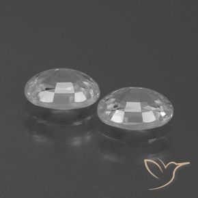 Zircon Gemstones in 7 x 5 mm (calibrated) Size for Sale, Zircon Stones in White Color