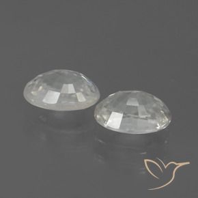 Zircon Gemstones in 7.2 x 5.2 mm Size for Sale, Zircon Stones in White Color