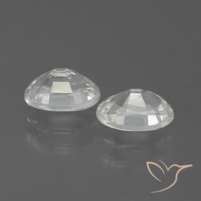 Zircon Gemstones in 7 x 5 mm (calibrated) Size for Sale, Zircon Stones in White Color