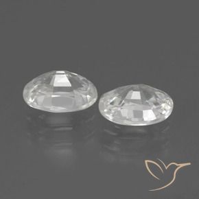 Zircon Gemstones in 7 x 5 mm (calibrated) Size for Sale, Zircon Stones in White Color