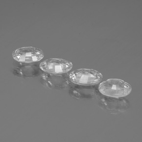 Zircon Gemstones in 7 x 5 mm (calibrated) Size for Sale, Zircon Stones in White Color