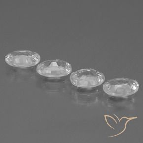 Zircon Gemstones in 6.9 x 4.8 mm Size for Sale, Zircon Stones in White Color