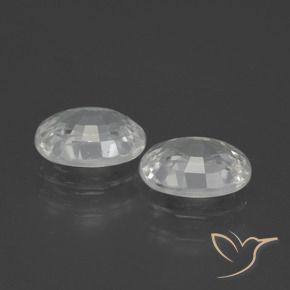 Zircon Gemstones in 7 x 5 mm (calibrated) Size for Sale, Zircon Stones in White Color