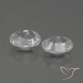 Zircon Gemstones in 7 x 5 mm (calibrated) Size for Sale, Zircon Stones in Warm White Color