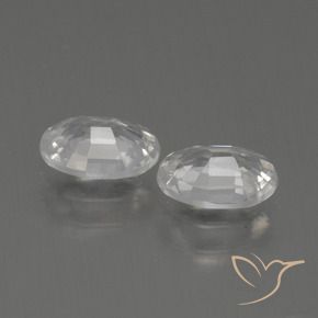 Zircon Gemstones in 7 x 5 mm (calibrated) Size for Sale, Zircon Stones in Warm White Color