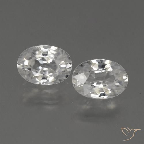 2.30ctw Natural Warm White Zircon, Oval, VVS