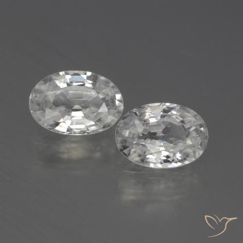 2.21ctw Natural White Zircon, Oval, VS