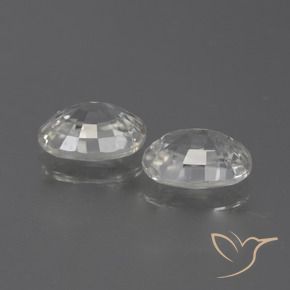 Zircon Gemstones in 7 x 5 mm (calibrated) Size for Sale, Zircon Stones in Warm White Color