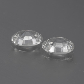 Zircon Gemstone in 7 x 5 mm (calibrated) Size for Sale, Zircon Stone in White Color