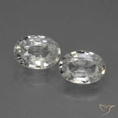 2.36ctw Natural White Zircon, Oval, VS