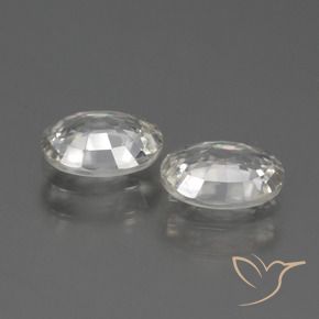 Zircon Gemstones in 7 x 5 mm (calibrated) Size for Sale, Zircon Stones in Warm White Color