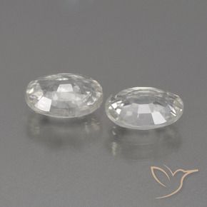 Zircon Gemstones in 7 x 5 mm (calibrated) Size for Sale, Zircon Stones in Warm White Color