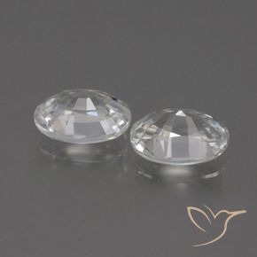 Zircon Gemstones in 7 x 5 mm (calibrated) Size for Sale, Zircon Stones in Warm White Color
