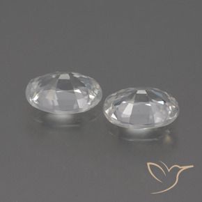 Zircon Gemstones in 7 x 5 mm (calibrated) Size for Sale, Zircon Stones in White Color