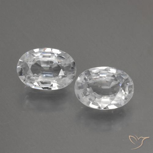 1.93ctw Natural White Zircon, Oval, VS
