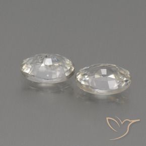 Zircon Gemstones in 7 x 5 mm (calibrated) Size for Sale, Zircon Stones in Warm White Color