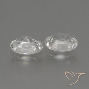 Zircon Gemstones in 7 x 5 mm (calibrated) Size for Sale, Zircon Stones in Warm White Color