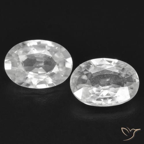 2.19ctw Natural White Zircon, Oval, VS